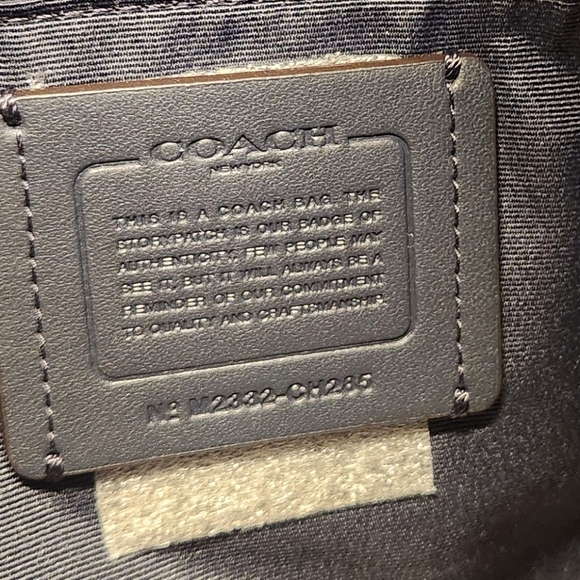 Coach NWT Gallery Tote Color is Gunmetal/Cornflower - Picture 11 of 11